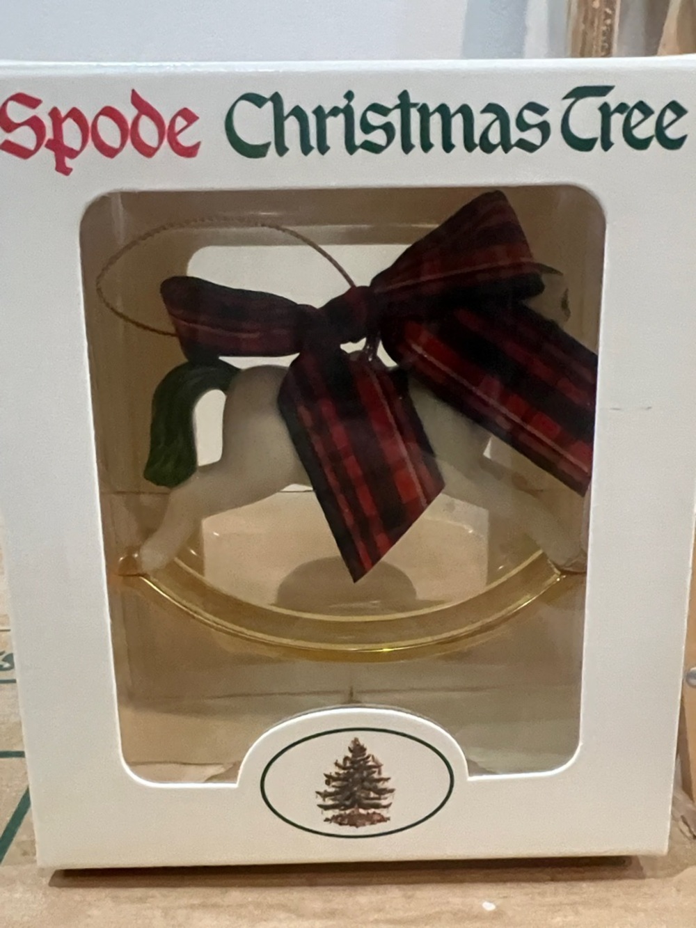 Spode Rocking Horse Ornament - Picture 3 of 3